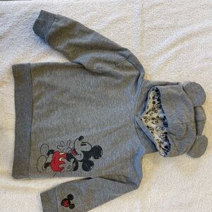 Disney Gray Hoodie with Mickey Mouse Design